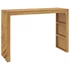 Kép 7/9 - VidaXL konzolasztal 110x35x75 cm tömör fa teakfa