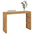Kép 1/9 - VidaXL konzolasztal 110x35x75 cm tömör fa teakfa