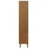 Kép 6/9 - VidaXL MOLDE barna tömör fenyőfa vitrin szekrény 90 x 35 x 175 cm