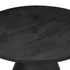 Kép 5/9 - VidaXL kisasztal fekete Ø50x40 cm tömör mangófa