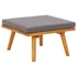 Kép 1/6 - VidaXL tömör akácfa kerti lábzsámoly párnával 60 x 60 x 29 cm