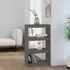 Kép 1/9 - VidaXL szürke tömör fenyőfa könyvszekrény/térelválasztó 60x30x103,5 cm