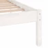 Kép 6/8 - VidaXL Super King fehér tömör fa ágykeret 180 x 200 cm