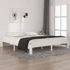 Kép 1/8 - VidaXL Super King fehér tömör fa ágykeret 180 x 200 cm