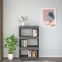 Kép 3/9 - VidaXL szürke tömör fenyőfa könyvszekrény/térelválasztó 60x35x103 cm