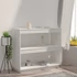 Kép 3/9 - VidaXL fehér tömör fenyőfa könyvszekrény 80 x 35 x 71 cm