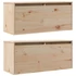 Kép 3/10 - VidaXL 2 db tömör fenyőfa faliszekrény 80 x 30 x 35 cm