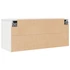 Kép 8/10 - VidaXL fehér tömör fenyőfa faliszekrény 80 x 30 x 35 cm
