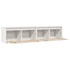 Kép 7/10 - VidaXL 2 db fehér tömör fenyőfa faliszekrény 80 x 30 x 35 cm