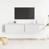 Kép 1/10 - VidaXL 2 db fehér tömör fenyőfa faliszekrény 80 x 30 x 35 cm
