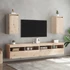 Kép 3/10 - VidaXL 2 db tömör fenyőfa faliszekrény 30 x 30 x 60 cm