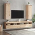 Kép 3/10 - VidaXL 2 db tömör fenyőfa faliszekrény 30 x 30 x 100 cm