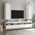 Kép 3/10 - VidaXL 2 db fehér tömör fenyőfa faliszekrény 30 x 30 x 100 cm