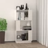 Kép 3/9 - VidaXL fehér tömör fenyőfa könyvszekrény/térelválasztó 51x25x101 cm
