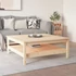 Kép 4/7 - VidaXL tömör fenyőfa dohányzóasztal 100 x 100 x 40 cm