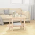 Kép 1/8 - VidaXL tömör fenyőfa dohányzóasztal 80x45x45 cm